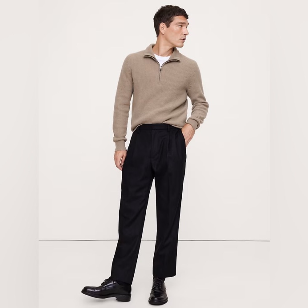 NWT Preppy Banana republic quarter zip sweater